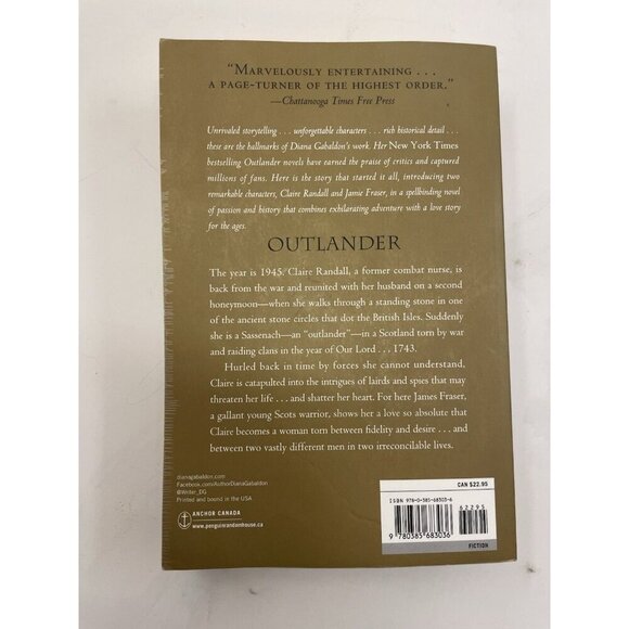 Outlander by Diana Gabaldon – G+ Romantic Time Travel Fantasy Novel - Picture 2 of 2